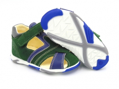 Sandale copii Lui Shoes, cod 3S286, seria SIMBA, verde, piele naturala