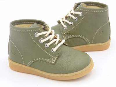 Ghete copii Lui Shoes, cod 3G1979, seria BABY, olive, piele naturala