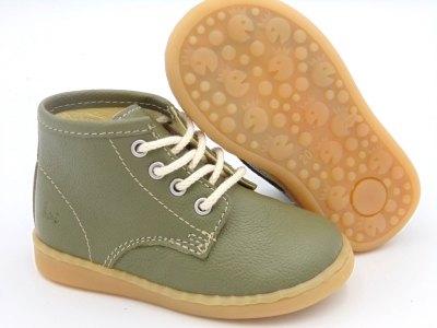 Ghete copii Lui Shoes, cod 3G1979, seria BABY, olive, piele naturala