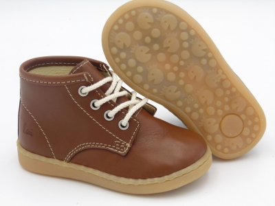 Ghete copii Lui Shoes, cod 3G1991, seria BABY, maro inchis, piele naturala