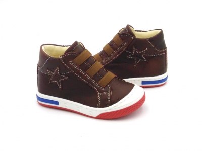 Pantofi sport copii Lui Shoes, cod 3A708, seria HEART K, bordo, piele naturala