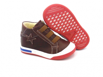 Pantofi sport copii Lui Shoes, cod 3A708, seria HEART K, bordo, piele naturala