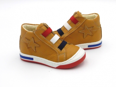 Pantofi sport copii Lui Shoes, cod 3A709, seria HEART K, galben mustar, piele naturala