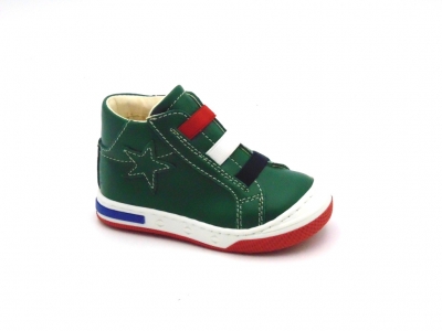 Pantofi sport copii Lui Shoes, cod 3A711, seria HEART K, verde forest, piele naturala