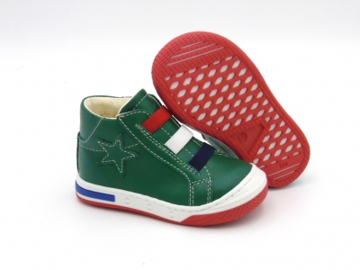 Pantofi sport copii Lui Shoes, cod 3A711, seria HEART K, verde forest, piele naturala