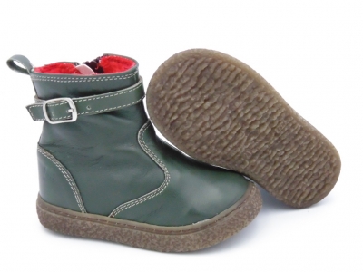 Cizme copii Lui Shoes, cod 3C298, seria RITA, verde forest, piele naturala