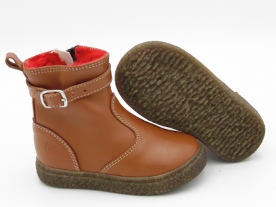 Cizme copii Lui Shoes, cod 3C299, seria RITA, maro, piele naturala