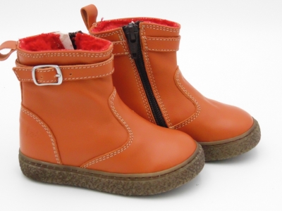 Cizme copii Lui Shoes, cod 3C305, seria RITA, portocaliu, piele naturala