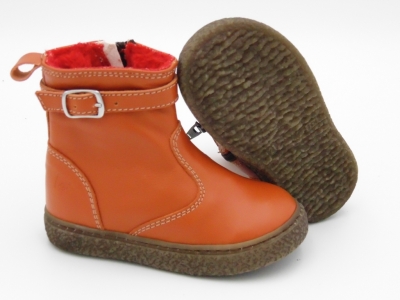 Cizme copii Lui Shoes, cod 3C305, seria RITA, portocaliu, piele naturala