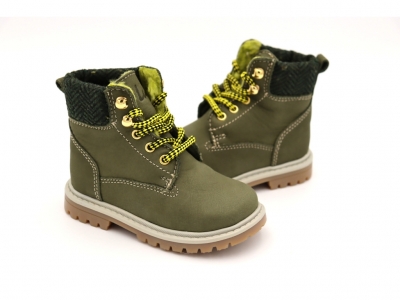 Ghete copii Lui Shoes, cod 3G2000, seria TIMMY, khaki, piele naturala