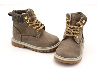 Ghete copii Lui Shoes, cod 3G2005, seria TIMMY, gri, piele naturala