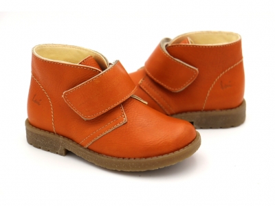 Ghete copii Lui Shoes, cod 3G2029, seria CREP SKY, portocaliu, piele naturala