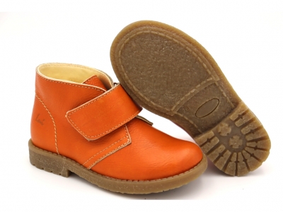 Ghete copii Lui Shoes, cod 3G2029, seria CREP SKY, portocaliu, piele naturala