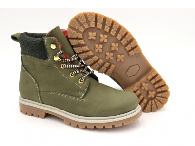 Ghete copii Lui Shoes, cod 3G2030, seria TIMMY, verde forest, piele naturala