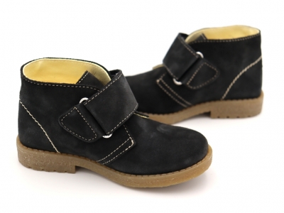 Ghete copii Lui Shoes, cod 3G2053, seria CREP SKY, negru, piele naturala