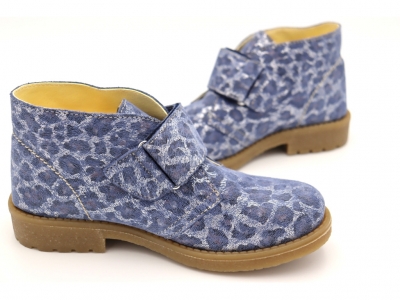 Ghete copii Lui Shoes, cod 3G2056, seria CREP SKY, albastru, piele naturala