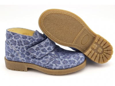 Ghete copii Lui Shoes, cod 3G2056, seria CREP SKY, albastru, piele naturala