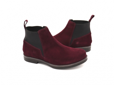 Botine femei Lui Shoes, cod 2B22, seria HELI F, bordo, piele naturala