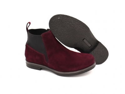 Botine femei Lui Shoes, cod 2B22, seria HELI F, bordo, piele naturala