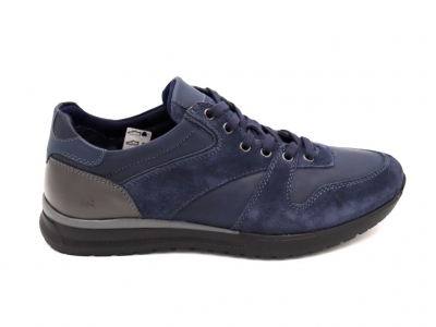 Pantofi sport barbati Lui Shoes, cod 1A695, seria BOSCO, bleumarin, piele naturala