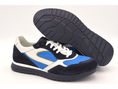 Pantofi sport barbati Lui Shoes, cod 1A713, seria TONY, bleumarin, piele naturala