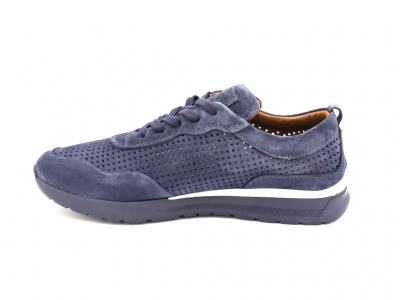 Pantofi sport barbati Lui Shoes, cod 1A716, seria ONDA, bleumarin, piele naturala