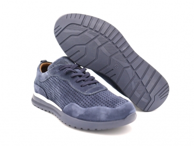 Pantofi sport barbati Lui Shoes, cod 1A716, seria ONDA, bleumarin, piele naturala