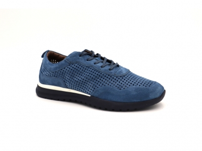 Pantofi sport barbati Lui Shoes, cod 1A726, seria ONDA, albastru, piele naturala