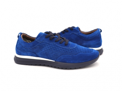 Pantofi sport barbati Lui Shoes, cod 1A727, seria ONDA, albastru, piele naturala