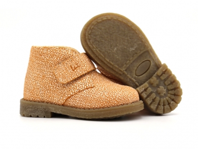 Ghete copii Lui Shoes, cod 3G2122, seria CREP SKY, portocaliu, piele naturala