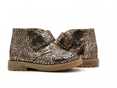 Ghete copii Lui Shoes, cod 3G2124, seria CREP SKY, bronz, piele naturala