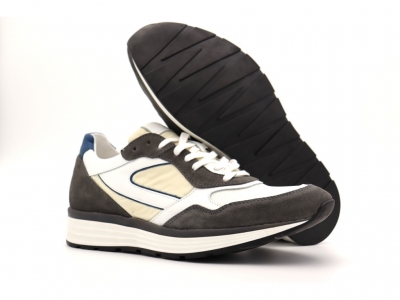 Pantofi sport barbati Lui Shoes, cod 1A729, seria TONY, gri, piele naturala