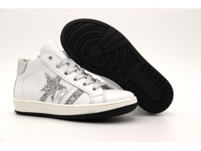 Pantofi sport copii Lui Shoes, cod 3A745, seria MEGASTAR, alb, piele naturala