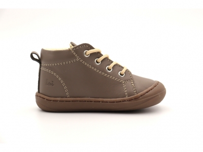 Pantofi sport copii Lui Shoes, cod 3A751, seria PRIMO, gri, piele naturala