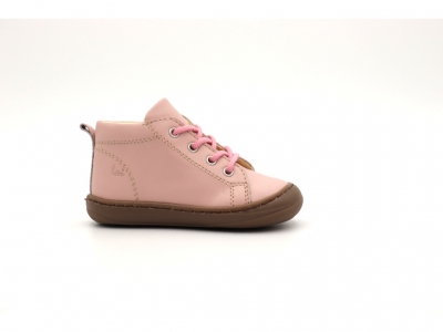 Pantofi sport copii Lui Shoes, cod 3A757, seria PRIMO, roz pal, piele naturala