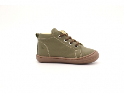 Pantofi sport copii Lui Shoes, cod 3A769, seria PRIMO, olive, piele naturala