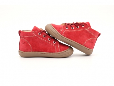 Pantofi sport copii Lui Shoes, cod 3A771, seria PRIMO, rosu, piele naturala