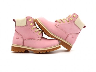 Ghete copii Lui Shoes, cod 3G2144, seria TIMMY, roz, piele naturala