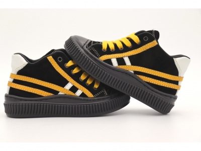 Pantofi sport copii Lui Shoes, cod 3A812, seria TRIP, negru, piele naturala