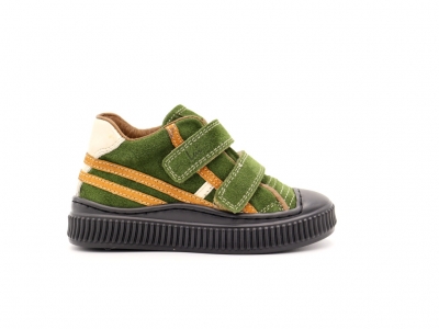 Pantofi sport copii Lui Shoes, cod 3A813, seria TRIP SKY, verde forest, piele naturala