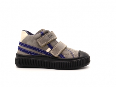 Pantofi sport copii Lui Shoes, cod 3A820, seria TRIP SKY, gri, piele naturala