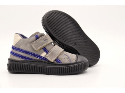 Pantofi sport copii Lui Shoes, cod 3A820, seria TRIP SKY, gri, piele naturala