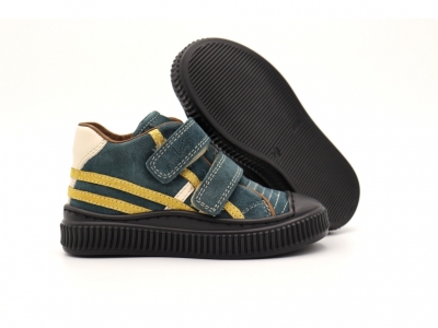Pantofi sport copii Lui Shoes, cod 3A823, seria TRIP SKY, verde sea, piele naturala