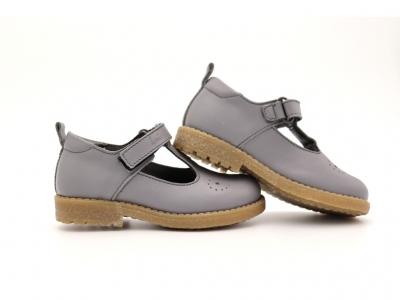 Pantofi copii Lui Shoes, cod 3P46, seria SARA, gri, piele naturala