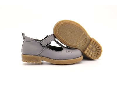 Pantofi copii Lui Shoes, cod 3P46, seria SARA, gri, piele naturala