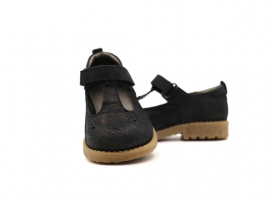 Pantofi copii Lui Shoes, cod 3P50, seria SARA, negru, piele naturala