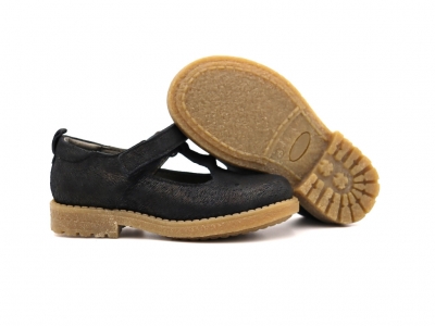 Pantofi copii Lui Shoes, cod 3P50, seria SARA, negru, piele naturala