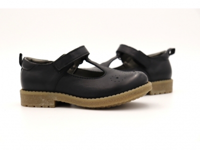 Pantofi copii Lui Shoes, cod 3P53, seria SARA, negru, piele naturala