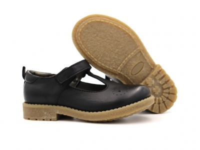 Pantofi copii Lui Shoes, cod 3P53, seria SARA, negru, piele naturala