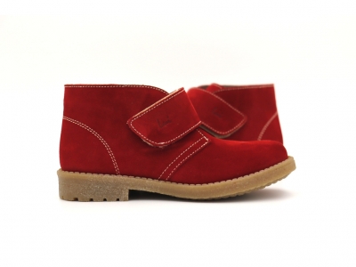 Ghete copii Lui Shoes, cod 3G2162, seria CREP SKY, rosu, piele naturala